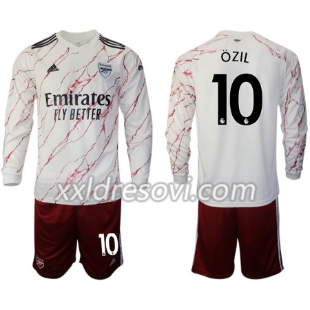 Arsenal Ozil 10 Drugi Dječji Komplet Dresovi za Nogomet 2020-2021 Dugim Rukavima (+ kratke hlače)